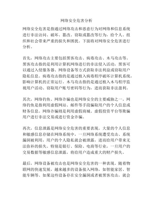 网络安全危害分析