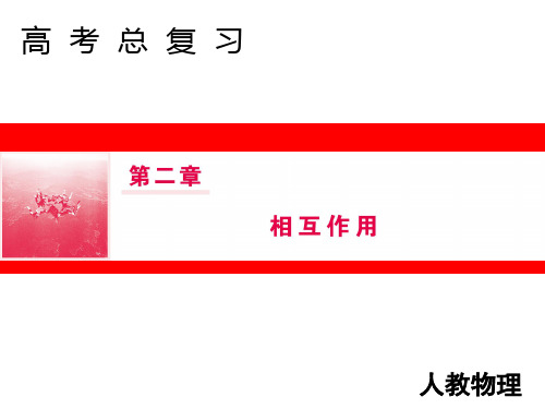 2019届高三人教版物理一轮复习课件：第二章 第1节 重力、弹力、摩擦力