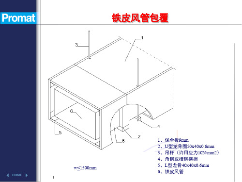 铁皮风管防火包裹做法PPT