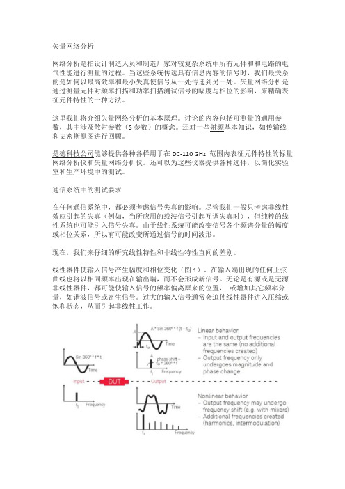 浅谈矢量网络分析原理 矢量测量的重要性