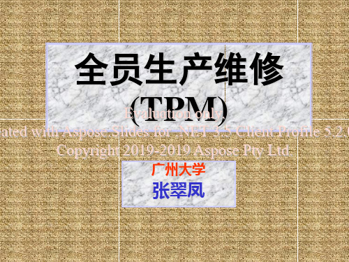 全员生产维修(tpm)-文档资料