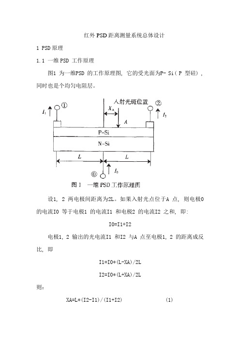 红外PSD距离测量系统总体设计