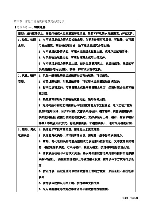 造价工程师《建设工程技术与计量(土建)》讲义：常见工程地质问题及其处理方法：工程地质对工程建设的影响