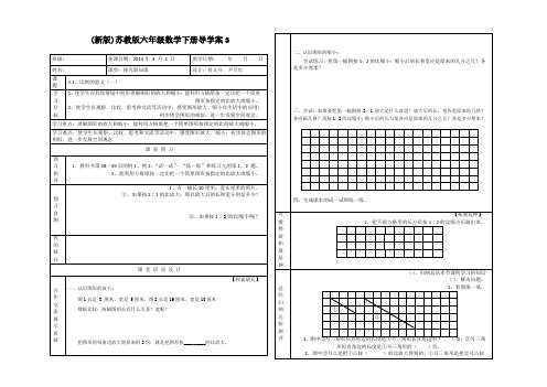 (新版)苏教版六年级数学下册导学案3