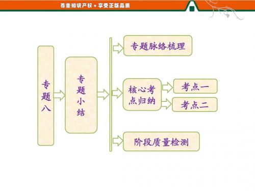 高一历史人民版必修2：专题八  专题小结