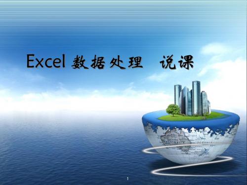 Excel《处理数据》说课稿