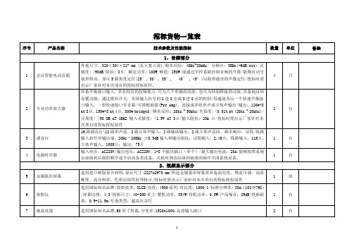 会议室配置方案