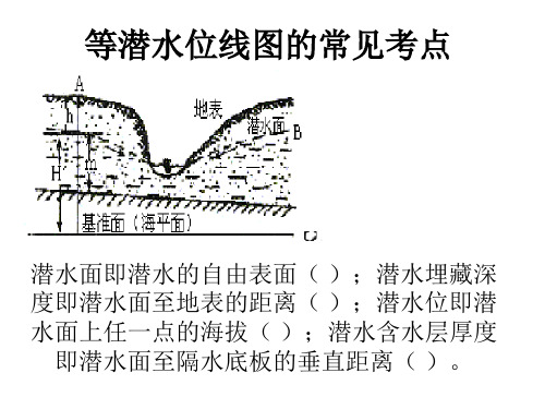 潜水位专题课件