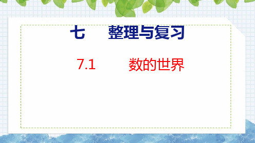 苏教版六年级数学上册7.1  数的世界课件