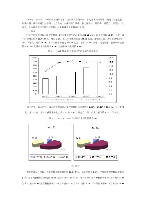 2013年六盘水国民经济和社会发展统计公报