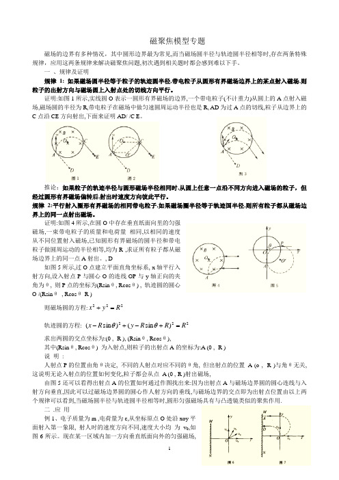 磁聚焦模型专题