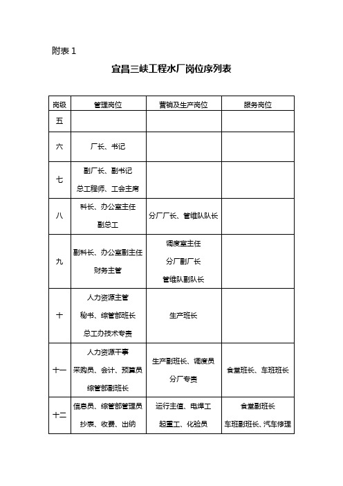 博思智联-三峡总公司-岗位序列