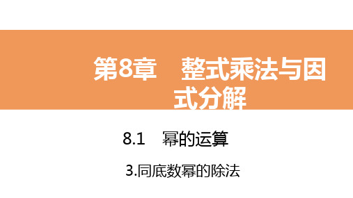 2020年春沪科版七年级数学下册课件：8.1.3 第2课时 零指数幂和负整数指数幂