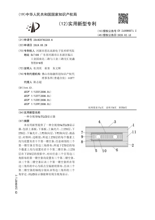 一种全视角VA型LCD显示器[实用新型专利]