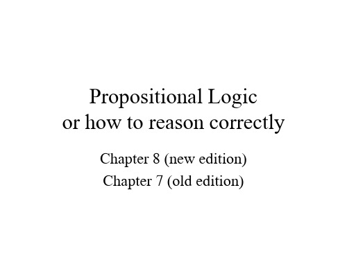 Propositional Logic