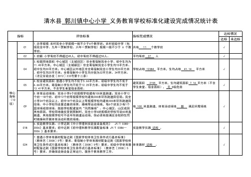 标准化建设(学校)-2、C1完成情况统计表