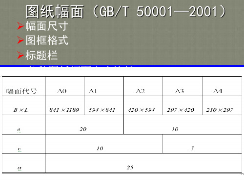 土木工程制图制图基本知识