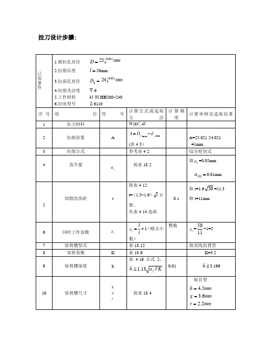 拉刀课程设计 周.doc