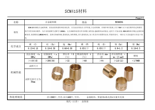 SCM415材料