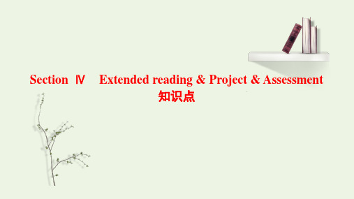 Unit3ExtendedreadingProjectAssessment知识点课件-年高中英语牛津