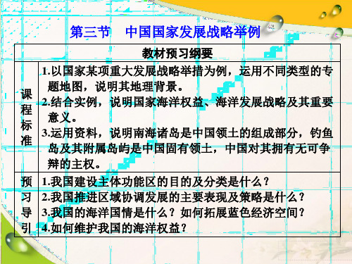 (新教材)人教版高中地理必修第二册：第五章 第三节 中国国家发展战略举例 精品教学课件