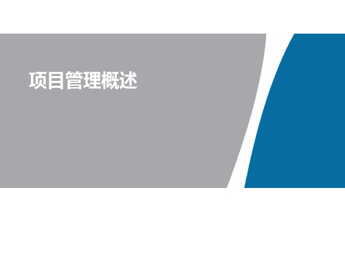 项目管理概述