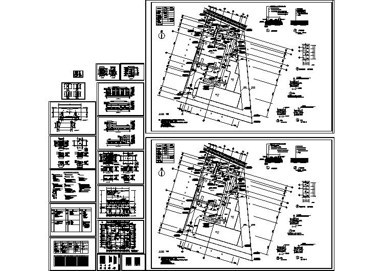 某医院后勤洗涤中心建筑设计CAD施工图纸