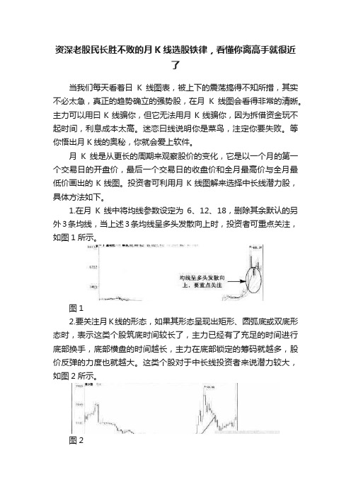 资深老股民长胜不败的月K线选股铁律，看懂你离高手就很近了