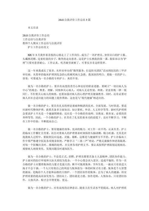 2018自我评价工作总结3篇.doc