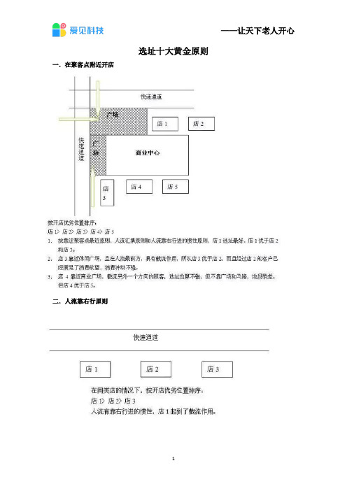 店铺选址的十大黄金原则