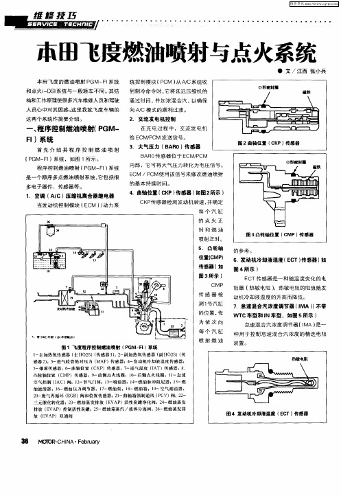 本田飞度燃油喷射与点火系统