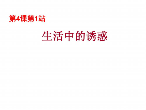 八年级政治抗拒不良诱惑