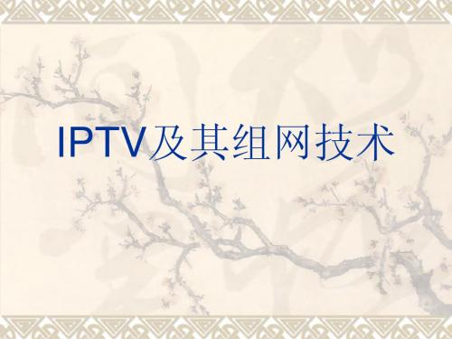 IPTV及其组网技术