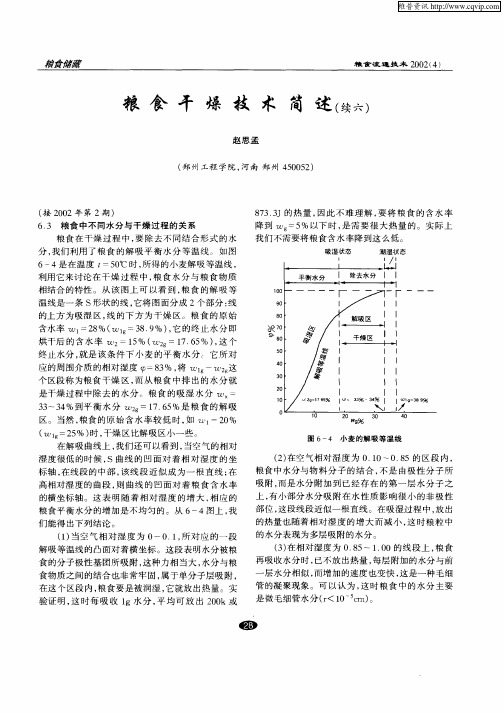 粮食干燥技术简述(续六)