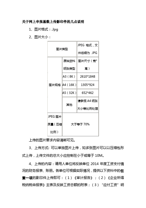 上传影印要求