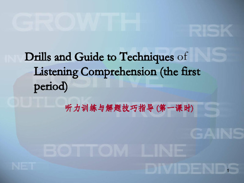 高考英语听力解题技巧课件PPT课件