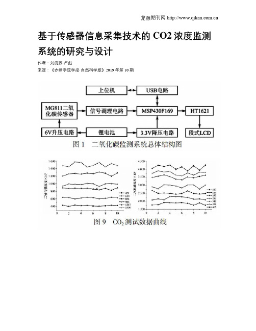 基于传感器信息采集技术的CO2浓度监测系统的研究与设计