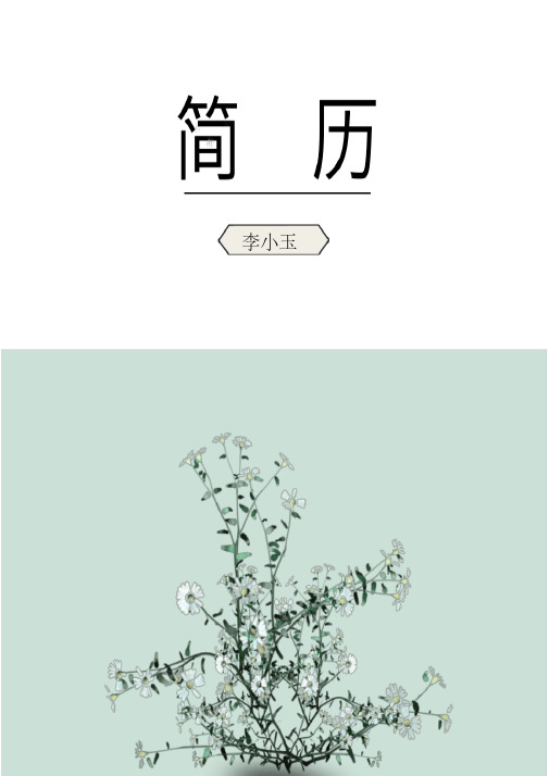 完美个人求职简历WORD模板(四页)