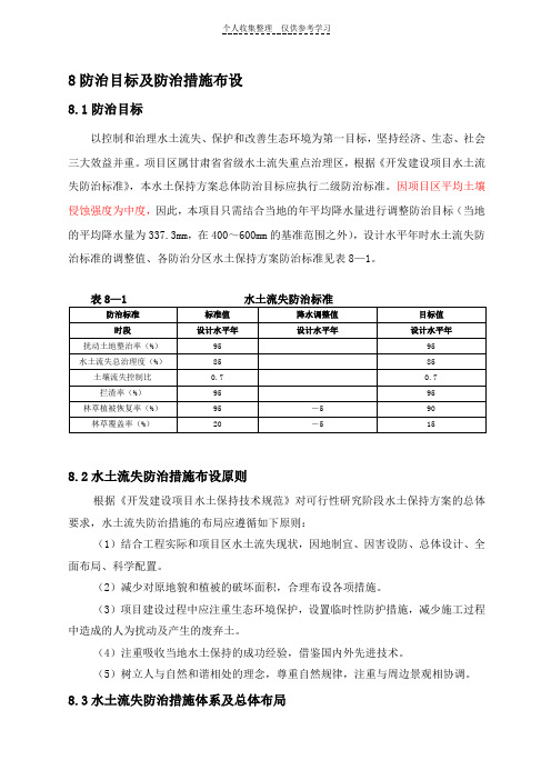 8防治目标及防治措施布设