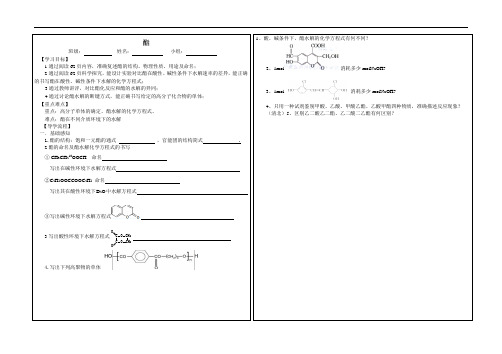 酯导学案