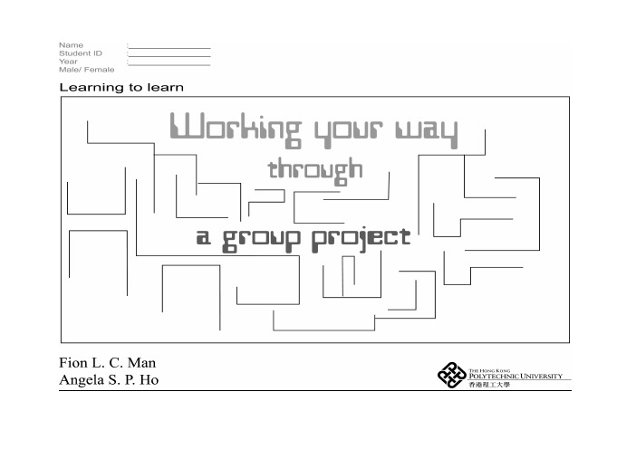 working your way through a group project