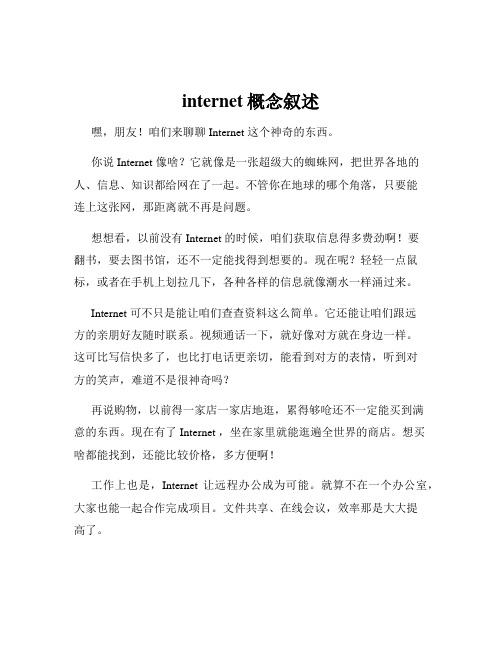 internet概念叙述