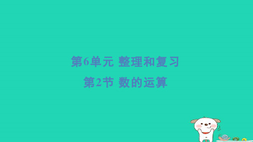 浙江省2024六年级数学下册第6单元整理和复习2数的运算重点课件新人教版