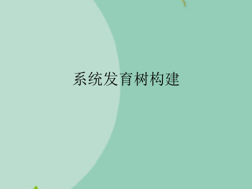 系统发育树构建(“序列”文档)共10张