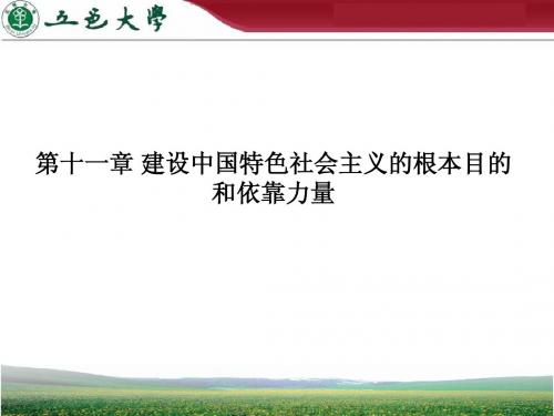 第十一章 中国特色社会主义的目的和依靠力量