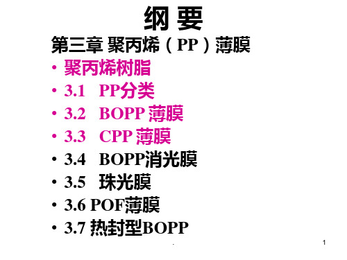 聚丙烯(PP)薄膜PPT课件