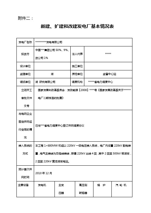 某火电厂并网安全性评价自查报告范