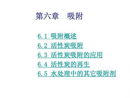 水质工程学第6章_吸附综述
