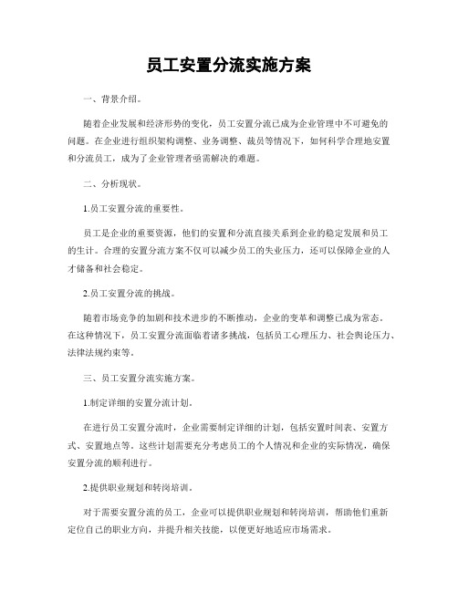 员工安置分流实施方案