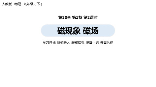 人教版物理九年级下册教学PPT课件第二十章第1节磁现象 磁场(第二课时)